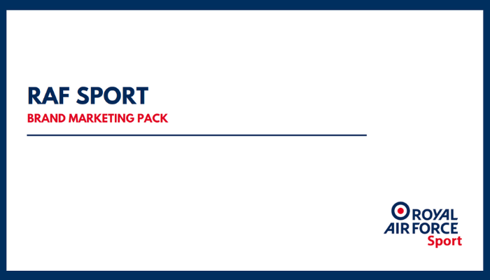 RAF Sport Brand Marketing Pack